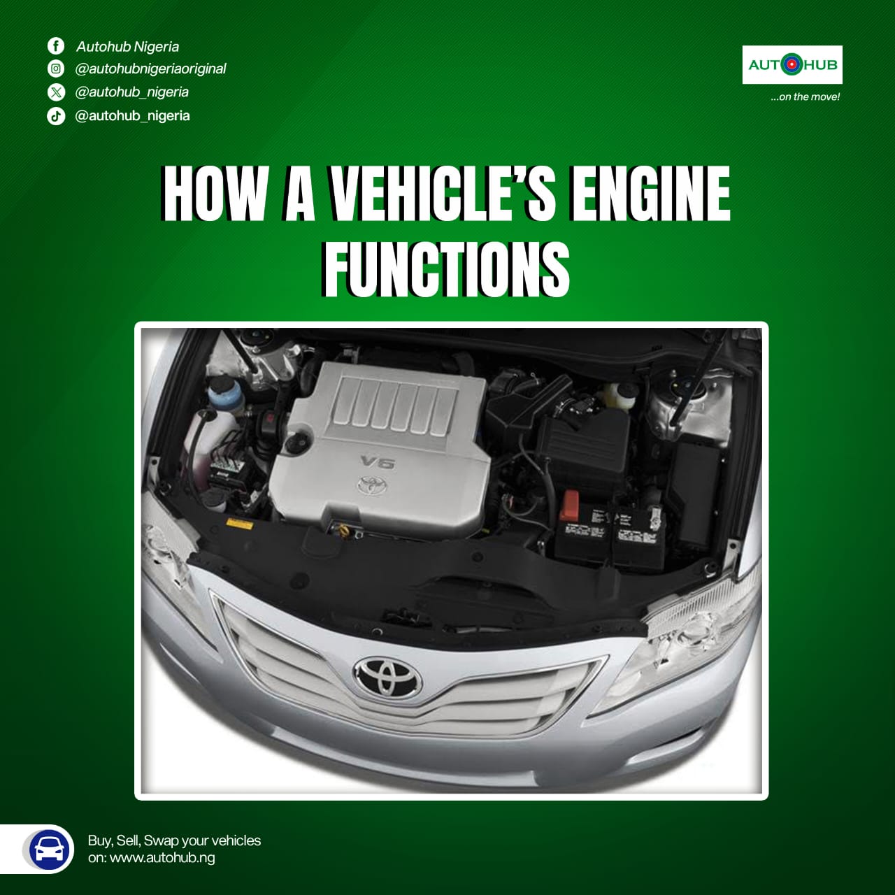 How a Vehicle’s Engine Functions